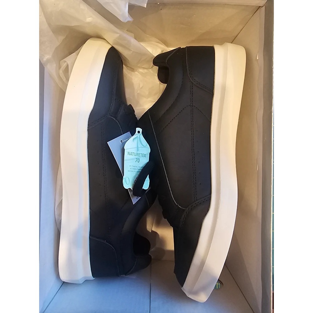 Perry Ellis Portfolio Ace Ultra Foam Men's Shoes - Black/White, Size 7.5